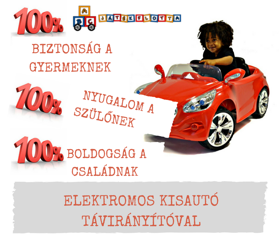 ELektromos kisautó távirányítóval 1 éves kortól