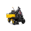 Kép 5/17 - 12 voltos elektromos gyermek traktor és kotrógép markoló lapáttal sárga színben