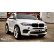 Kép 2/11 - BMW X6 M XXL elektromos 2 személyes kisautó gyerekeknek bőrüléssel, gumi kerékkel, távirányítóval, fehér színben