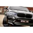BMW X6 M XXL elektromos 2 személyes kisautó gyerekeknek bőrüléssel, gumi kerékkel, távirányítóval, fekete színben