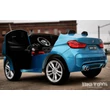 Kép 8/8 - BMW X6 M XXL elektromos 2 személyes kisautó gyerekeknek bőrüléssel, gumi kerékkel, távirányítóval, metálkék színben