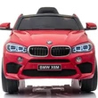 BMW X6 M elektromos 12 Voltos kiautó gyerekeknek bőrüléssel, gumi kerékkel, távirányítóval