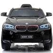 BMW X6 M elektromos 12 Voltos kiautó gyerekeknek bőrüléssel, gumi kerékkel, távirányítóval
