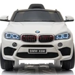 BMW X6 M elektromos 12 Voltos kisautó gyerekeknek fehér színben