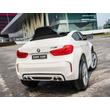 BMW X6 M elektromos 12 Voltos kisautó gyerekeknek fehér színben