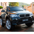 BMW X6 M elektromos 12 Voltos kiautó gyerekeknek bőrüléssel, gumi kerékkel, távirányítóval