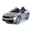 Kép 1/10 - BMW M5 elektromos 24 Voltos kisautó gyerekeknek bőrüléssel, gumi kerékkel, távirányítóval, metál ezüst színben