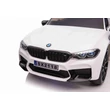 Kép 5/10 - BMW M5 elektromos 24 Voltos kisautó gyerekeknek bőrüléssel, gumi kerékkel, távirányítóval, fehér színben