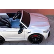 Kép 4/10 - BMW M5 elektromos 24 Voltos kisautó gyerekeknek bőrüléssel, gumi kerékkel, távirányítóval, metál ezüst színben