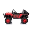 Kép 2/17 - Dakar JEEP 4X4 2 személyes elektromos kisautó 24 Volt piros színben