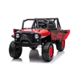 Kép 5/17 - Dakar JEEP 4X4 2 személyes elektromos kisautó 24 Volt piros színben