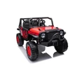 Kép 1/17 - Dakar JEEP 4X4 2 személyes elektromos kisautó 24 Volt piros színben