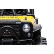 Dakar JEEP 4X4 2 személyes elektromos kisautó 24 VOLT sárga színben