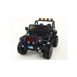 MONSTER jeep 4X4 elektromos 2 személyes kisautó gumi kerekekkel fekete