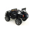 MONSTER jeep 4X4 elektromos 2 személyes kisautó gumi kerekekkel fekete