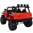 Kép 3/9 - MONSTER jeep 4X4 elektromos 2 személyes kisautó gumi kerekekkel piros