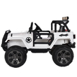 MONSTER jeep 4X4 elektromos 2 személyes kisautó gumi kerekekkel fehér