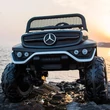 Kép 5/11 - nagyméretű elektromos kétszemélyes mercedes unimog terepjáró gyerekeknek