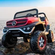 Kép 2/12 - nagyméretű elektromos kétszemélyes mercedes unimog terepjáró gyerekeknek