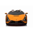 Kép 4/15 - 2 személyes elektromos kisautó gyerekeknek LAMBORGHINI Sian 4x4 12 Volt narancssárga