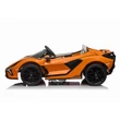 Kép 5/15 - 2 személyes elektromos kisautó gyerekeknek LAMBORGHINI Sian 4x4 12 Volt narancssárga