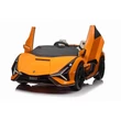 2 személyes elektromos kisautó gyerekeknek LAMBORGHINI Sian 4x4 12 Volt narancs