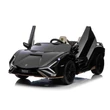 Kép 20/20 - 2 személyes elektromos kisautó gyerekeknek LAMBORGHINI Sian 4x4 12 Volt fekete