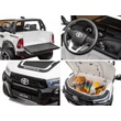 Kép 10/11 - Toyota Hilux elektromos 2 személyes pick up gyerekeknek fehér