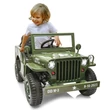 Kép 8/9 - USA ARMY Jeep elektromos kisautó 12 Volt 2.4 GHz 