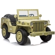 Kép 1/18 - USA ARMY 4x4 Jeep 3 személyes elektromos kisautó 12 Volt 2.4 GHz 