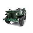 USA ARMY 4x4 Jeep 3 személyes elektromos kisautó bőrüléssel és gumi kerékkel
