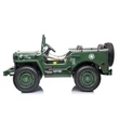 Kép 3/18 - USA ARMY 4x4 Jeep 3 személyes elektromos kisautó bőrüléssel és gumi kerékkel