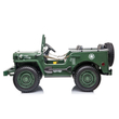 USA ARMY 4x4 Jeep 3 személyes elektromos kisautó bőrüléssel és gumi kerékkel