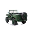 Kép 4/18 - USA ARMY 4x4 Jeep 3 személyes elektromos kisautó bőrüléssel és gumi kerékkel