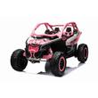 CAN-AM Maverick homokfutó 4x4 elektromos 2 személyes kisautó 2.4 GHZ pink