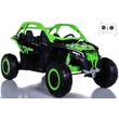 Kép 1/15 - 2 szemelyes elektromos homokfuto CAN-AM Maverick 12 Volt zold