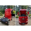 Kép 9/17 - elektromos összkerék meghajtású Mercedes Actros kamion gyerekeknek piros