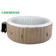 Kép 1/10 - felfújható mobil jacuzzi relaxspa mogyoró színben