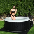 Kép 11/11 - felfújható mobil jacuzzi relaxspa fekete-fehér színben 4 személyes