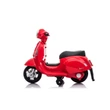 Kép 2/8 - VESPA GTS mini elektromos gyermek motor bőrülés és segédkerekek piros