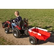 Kép 4/14 - 12 voltos elektromos germek traktor markololapattal utanfutoval piros színben