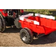 Kép 5/14 - 12 voltos elektromos germek traktor markololapattal utanfutoval piros színben