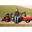 Kép 12/14 - 12 voltos elektromos germek traktor markololapattal utanfutoval piros színben