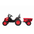Kép 1/11 - MEGA elektromos 12 voltos traktor utánfutóval piros