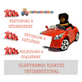 Elektromos kisautó távirányítóval már 1 éves kortól!