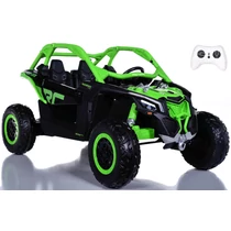 2 szemelyes elektromos homokfuto CAN-AM Maverick 12 Volt zold