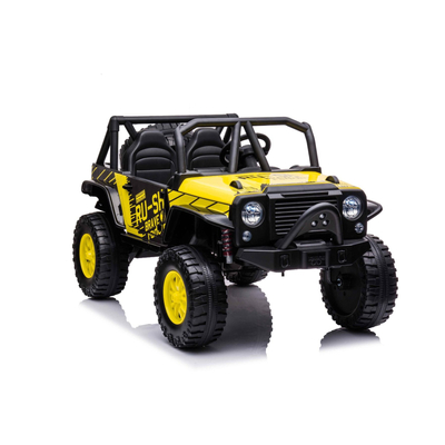Dakar JEEP 4X4 2 személyes elektromos kisautó 24 VOLT sárga színben