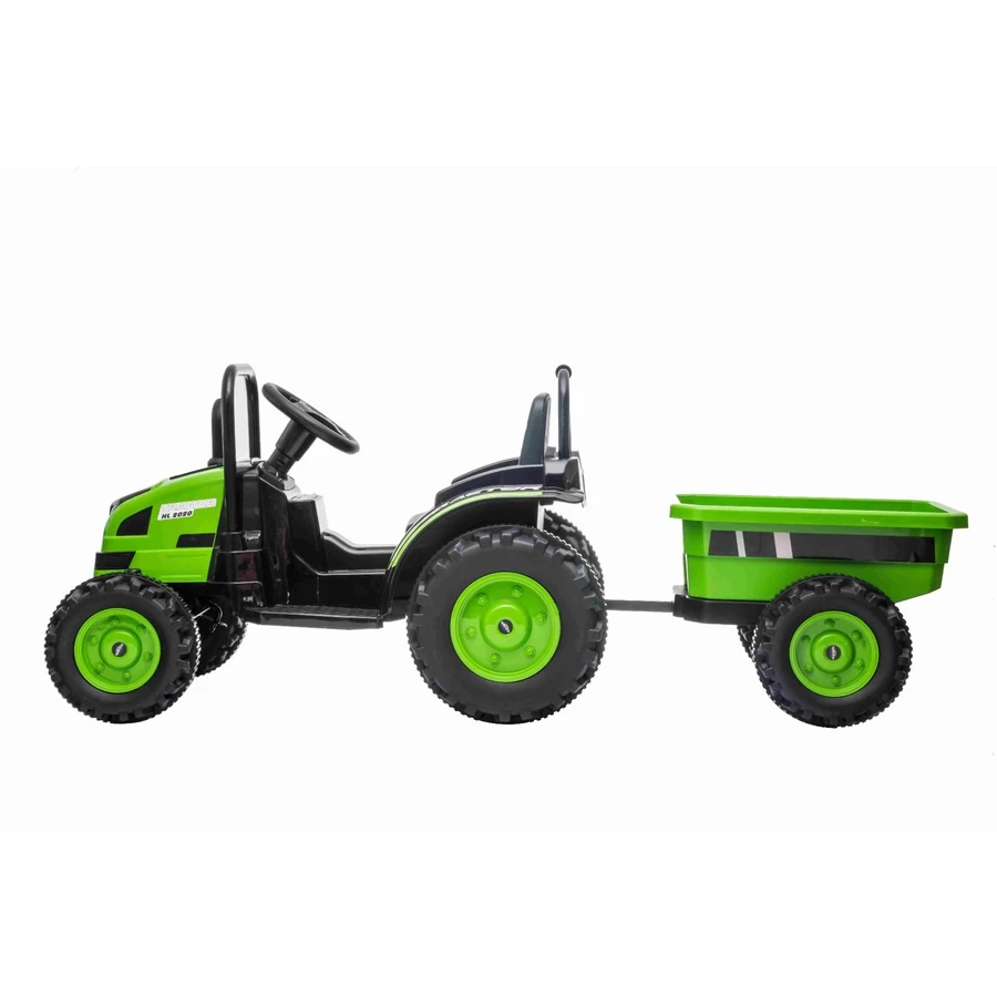 MEGA elektromos 12 voltos traktor utánfutóval