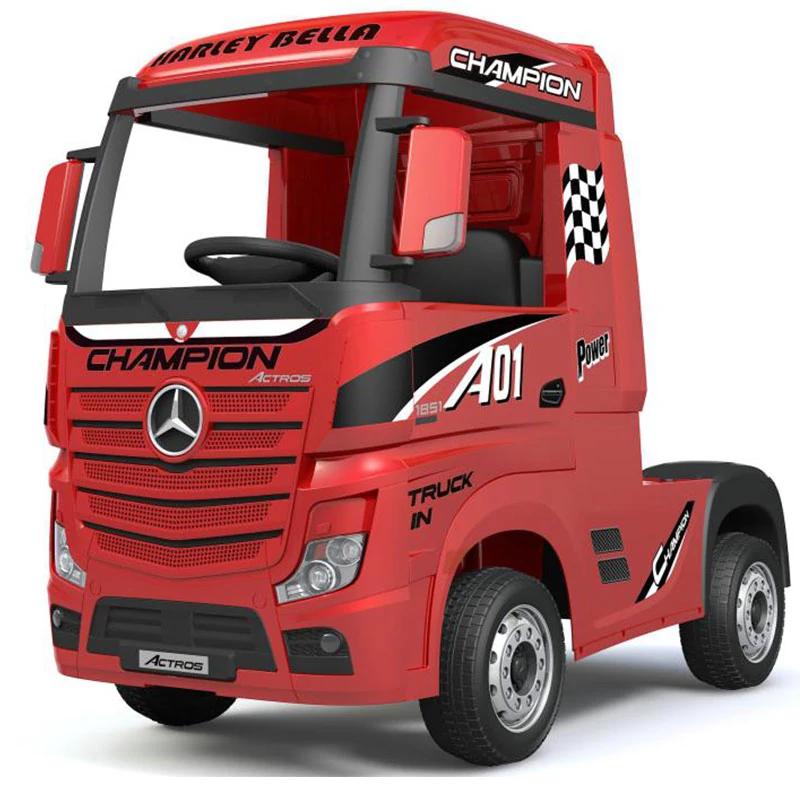 Mercedes Benz Actros kamion 4x4 elektromos kisautó 2.4 eredeti Mercedes licenc