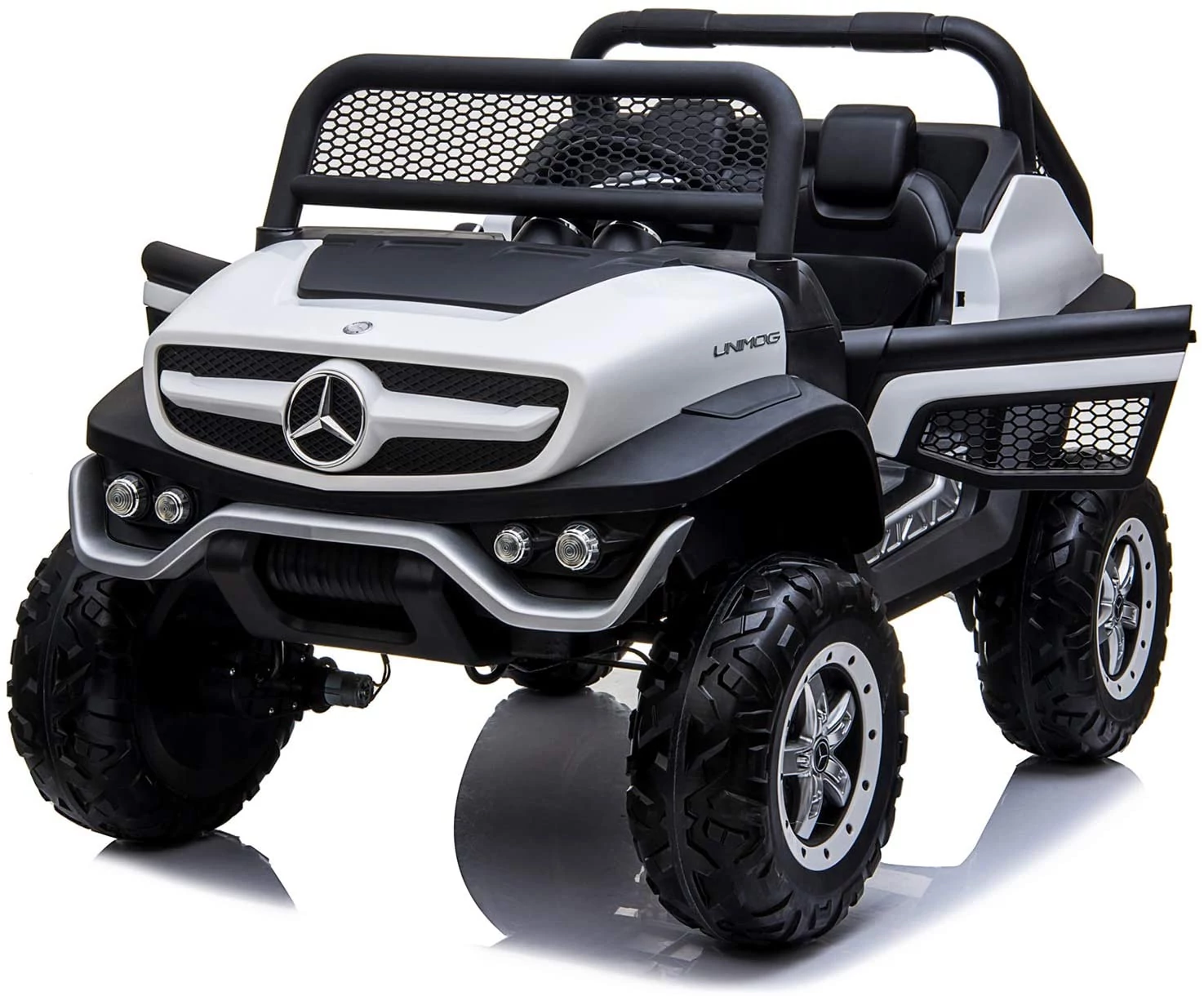 Mercedes Benz Unimog XXL 4x4 elektromos 2 személyes kisautó 2.4 GHZ eredeti Mercedes licenc